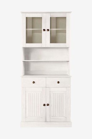 Loft24 - Buffet 2+2 dører 1 skuff Mille - Hvit - Skap - Fra Homeroom