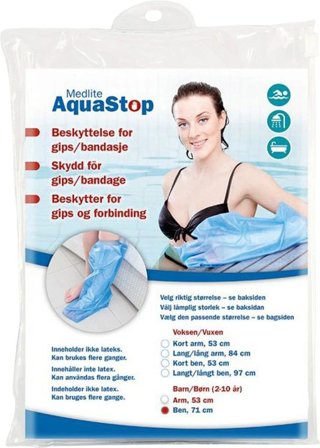 Aquastop dusjbeskytt barn ben