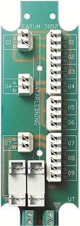 Alarmtech 3052.01 Bussplint 2 x 1-3 par, avsäkrad strömmatning LSA-profil, Installationsmaterial