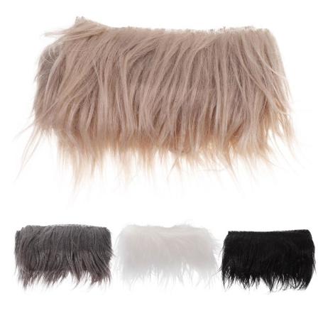 4 stk Hjemmedekorasjon Fuzzy Craft Fur Shaggy Stoffruller Plysj Bånd Festartikler