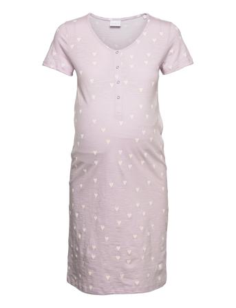 Mlmira Lia Hearty S/S Nightgown 2F A. Purple Mamalicious