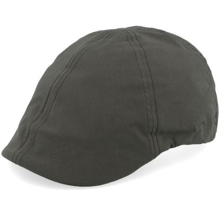 Upfront - Grå flatcap Keps - Astan Stretch Sixpence Dark Grey Flat Cap @ Hatstore