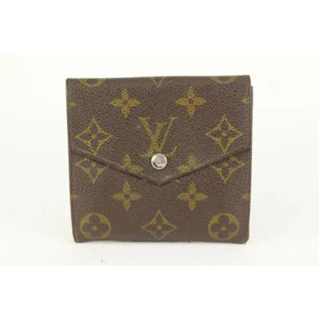 Louis Vuitton Vintage, Pre-owned Leather wallets Bruin, unisex, Maat:ONE Size
