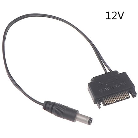 18cm/7-tuumainen Virtalähde Uros Sata - 12V DC 5.5mm X 2.1mm Pistoke