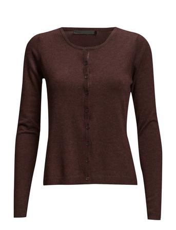 New Laura Cardigan Neuletakki Ruskea Minus