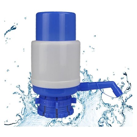 Manuell vattenpump för flaskor upp till 20 liter med 55 mm kapseldiameter, kompatibel med standardvattenflaskor för hem, kök, camping, kontor