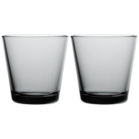 Iittala Kartio lasi 21 cl, harmaa, 2 kpl