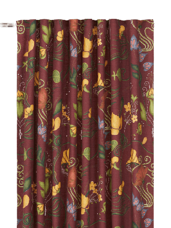 Svanefors José Gardin Gardiner Röd 135x240 cm