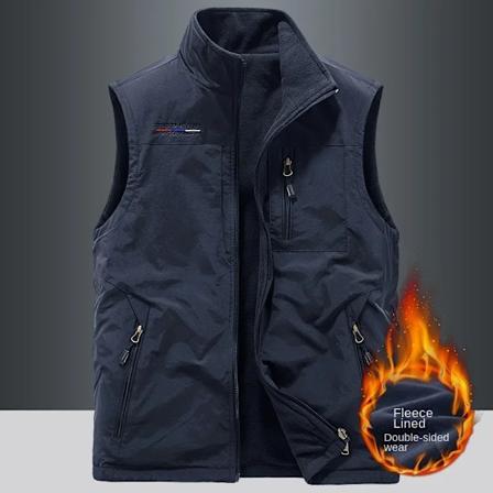 Udendørs Veste Mænd Casual Opvarmet Vest Mand Plus Størrelse Kropsvarmer Vandretøj Luksus Termisk Mode Mænds Opvarmning Vinterjakke Blue M