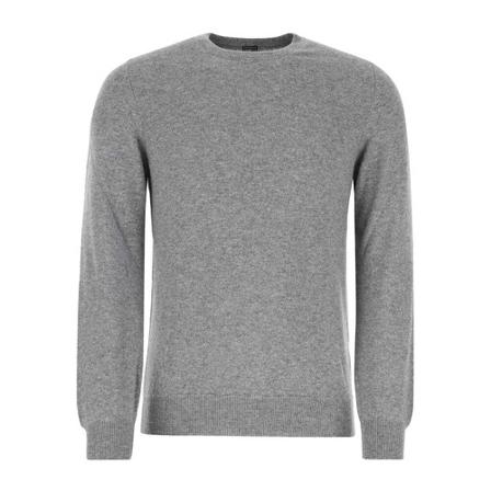 Fedeli, Round-neck Knitwear Grijs, Heren, Maat:L