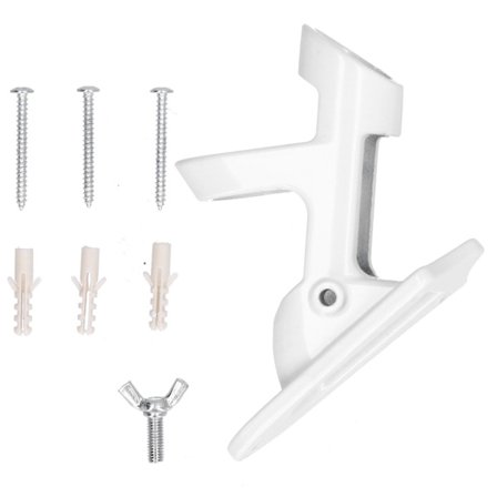 2-Positions Flagstangsholder Væg Gulvmontering Justerbart Flagstangbeslag til Hjem Udendørs Tilbehør