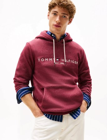 Tommy Hilfiger Tommy Logo Hoody - Red - S