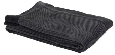 Turiform Ella Sengeteppe 140x220 bomullskordfløyel-grå