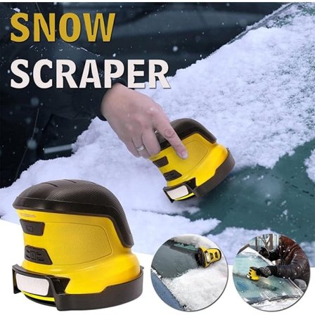 Isskrapa Snöröjning Elektrisk roterande glasrengöringsverktyg Gul