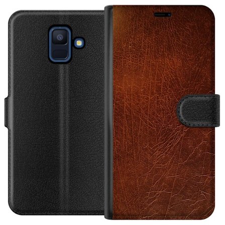 Kompatibelt Lommeboketui til Samsung Galaxy A6 (2018) Lær