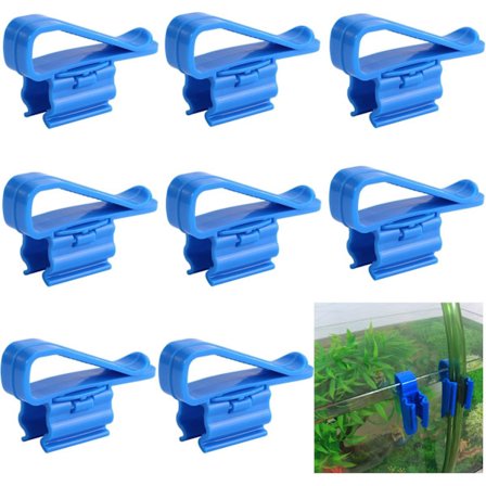 8-pak Akvarievandslangeklemmer kompatible med akvarium, justerbar fleksibel akvarieslangeholder, kompatibel med fastgørelse af vandrør kompatible med 