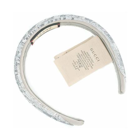 Gucci Vintage, Hair Accessories Grijs, Dames, Maat:ONE Size