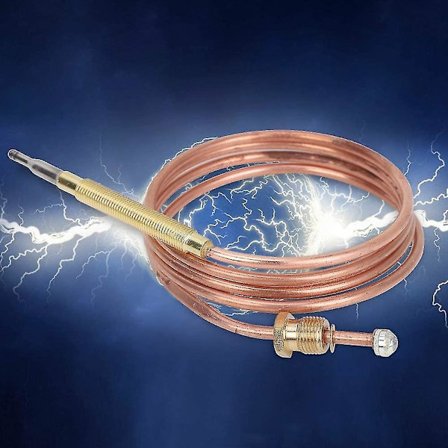 Termoelement på gas, universal eldstad termoelement, fungerar med gas spis termoelementsats magnetventil för gasspis induktion för vatten Hea