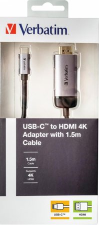 Verbatim video/lydkabel - HDMI / USB - 1.5 m