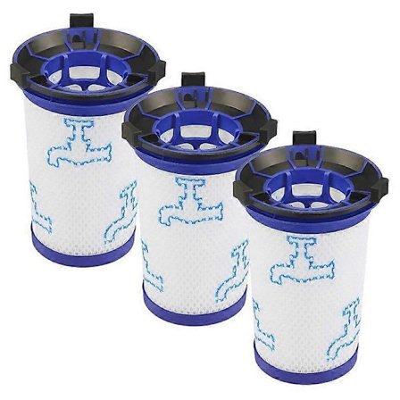 3 kpl vaihtosuodattimia Rowenta Air Force 360 RH9051WO RH9057WO RH9059WO RH9081WO RH9086WO ja Tefal Air Force 360 -pölynimurille, vaihtotarvike