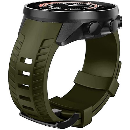 24mm Bred Silikon Klockarmband För Suunto 9 Baro 24mm Armband Sport Silikon Klockarmbandsersättning För Suunto 9 Smartklockor Armband