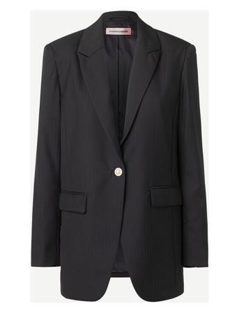 Fabiana Stripes Blazers Single Breasted Blazers Black Custommade