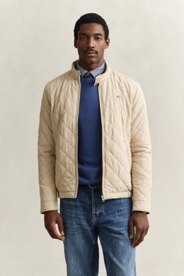 GANT - Quilted windcheater jakke til herre oat beige