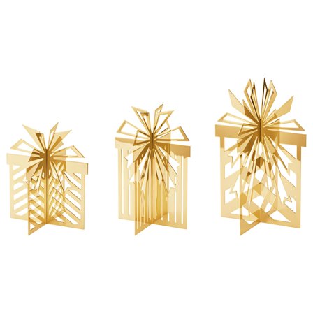 Georg Jensen CC 2025 borddekoration 18K-belagt 3 dele - Guld | KitchenOne