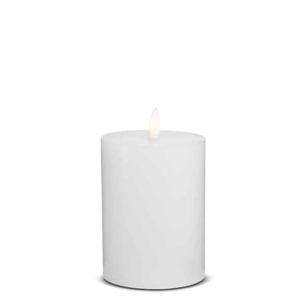 LED-ljus – 1 styck – ø7,5 x 12,5 cm – m/3D-låga – (flera färger)