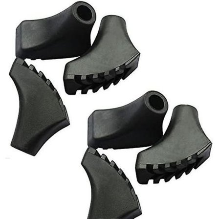 Vandrestav Vandrestav Udskiftningsspidser Til Vandrestave - 6 Stk, Sort