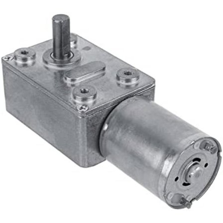 12V motorreduksjon (40 RPM) CW/CCW reversibel høyt dreiemoment snekkegir