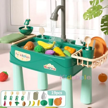 Lasten keittiö tiskiallas lelut sähkö astianpesukone leikki lelu juoksulla vedellä teeskentely leikki ruoka kesä lelu