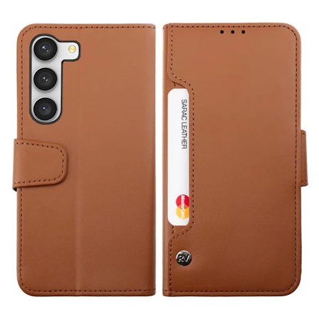Samsung Galaxy S23 5G Plånboksfodral Rvelon - Brun