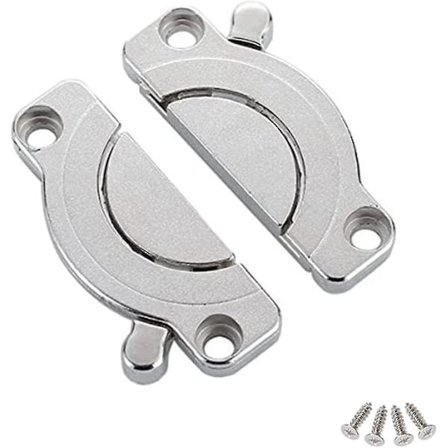 1 setti 2 kpl Metallipöytäliitin, Salpapöydän lukko, Ruokapöydän salvat, Toimistopöydälle, Huonekaluille, Pöytälevyn lisävarusteet