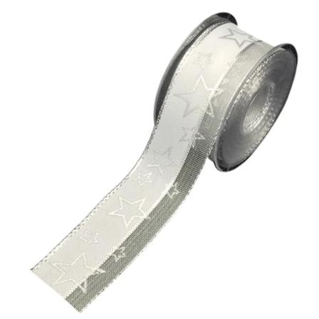 10m Trådforbundet Julebånd Polyester Transparent Glitter Farverige Snefnug DIY Håndværk Grøn