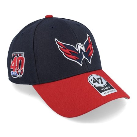 47 Brand - Azul adjustable Gorra - Washington Capitals NHL Sure Shot '47 Mvp Navy/Red Adjustable @ Hatstore