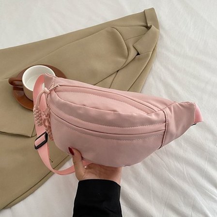 Lærredstaske Crossbody-tasker PINK