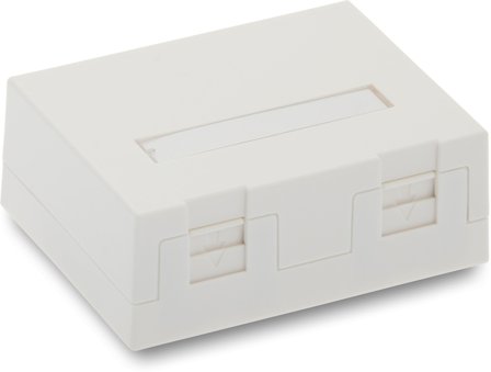 Eurolan 12B-04-02WT-1 Uttagsbox För 2 boxar/kopplingar, Dator & surf