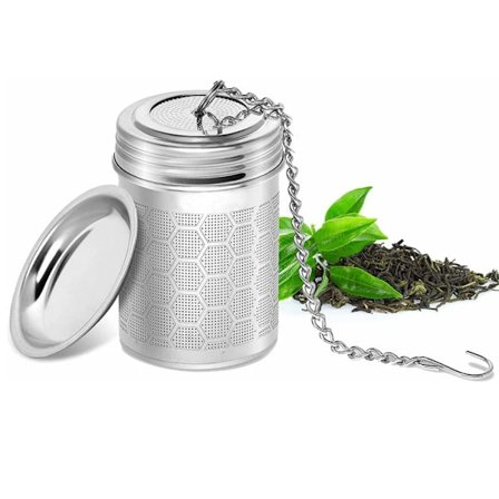 1 te-drikker, te-filter, finmasket te-filter 304 rustfritt stål