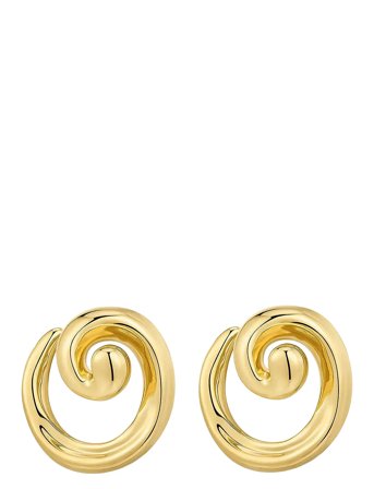 The Seashell Coil Studs- Gold Gold LUV AJ