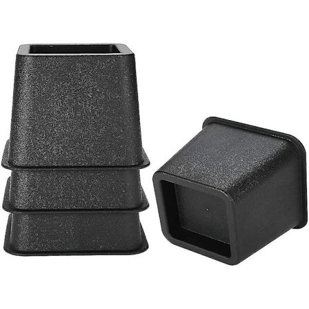 4 stk. møbelben 7,6 cm justerbare stole sofa ben kraftige fødder sengeben sorte