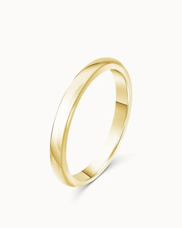 Smooth Ring for Her Milou 18K Yellow Gold 3mm - Engagement Rings & Wedding Rings from Vanbruun