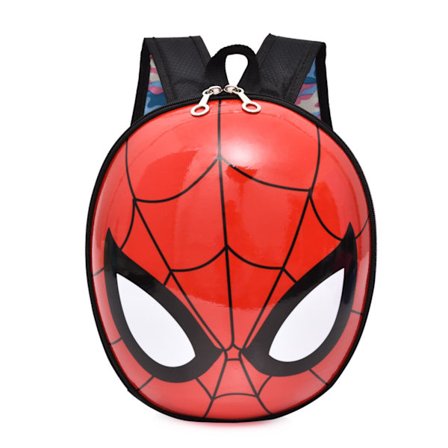 Børns tegneserie rygsæk hård skal børnehave skole taske fortykket bredere stropper søde barn rygsæk Spider Man sort