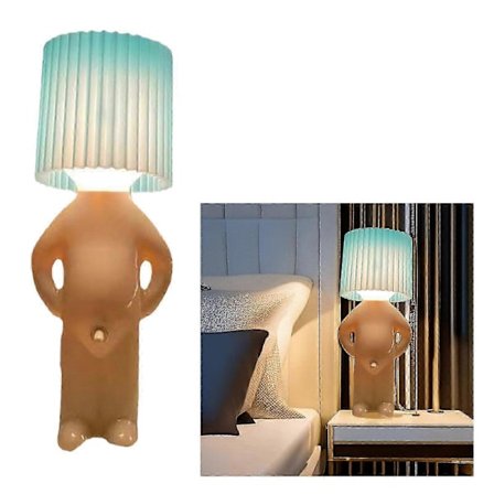 Shy Man Lampe, Naughty Boy Kreativ Skrivebordslampe Sjov Lille Skrivebordslampe Shy Man NY