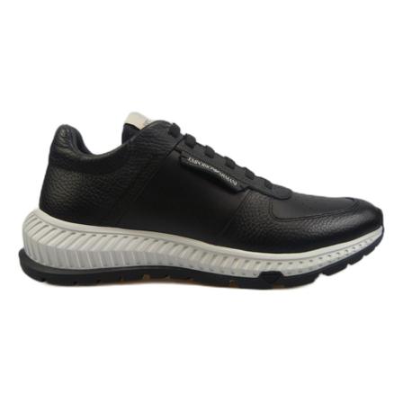 Emporio Armani - Sneakers - Svart - Herr - Storlek: 41 Eu, Herr, Storlek: 41 EU