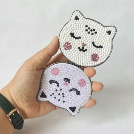 Sminkspegel Diamond painting LEENDE KATT LEENDE KATT