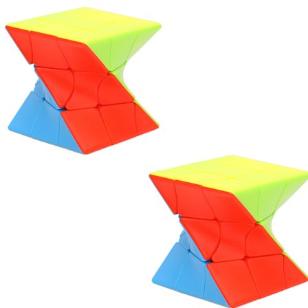 Two Special Shaped Solid Color Magic Cubes, Fun and Educational