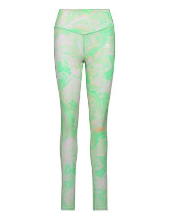 Hyperglam High Waist Tight Aop Running/training Tights Multi/mønstret Adidas Performance