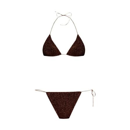 Oseree Bikini with a lurex finish brun, Dam Bikinis, Dam, Storlek: XL