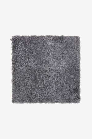 Skinnwille - Istuinalusta Curly lampaannahkaa, kulmikas - Harmaa - Istuintyynyt & pehmusteet - - Homeroom